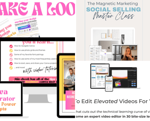 Social Media Income Hacks cover photo collage