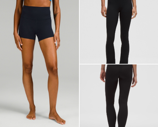 my go to LULULEMON gear! cover photo collage