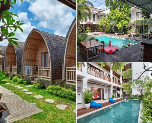 Places to stay in Bali cover photo collage