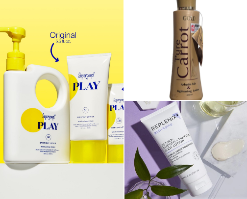 Lotion for all skin type cover photo collage
