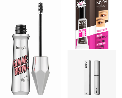 Brow gels cover photo collage