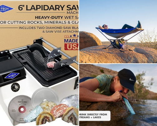 The Ultimate Outdoor Adventure & Rockhounding Guide cover photo collage