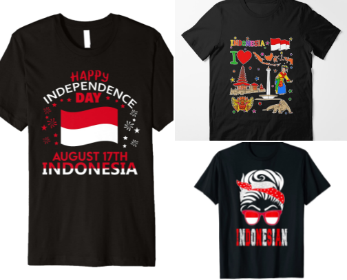 Kaos Keren 17 agustus cover photo collage