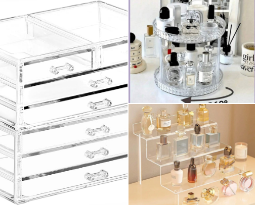 Affordable Make Up/Office/ Perfume Storage Items 🌸 cover photo collage