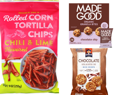 Healthy snacks cover photo collage