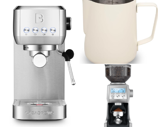 At-Home Coffee Essentials (as a coffee shop owner!!) ☕️🤍 cover photo collage