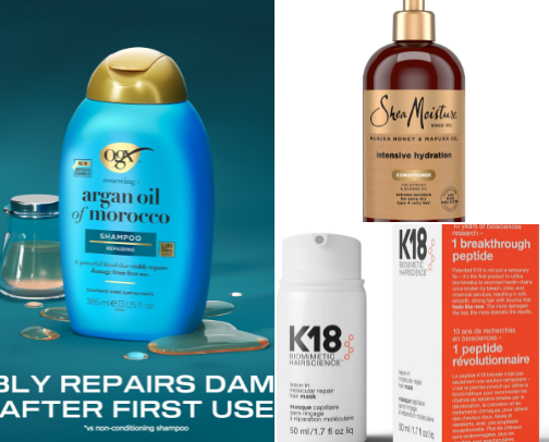 Damaged Hair Repair Essentials cover photo collage