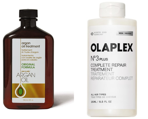 Hair care products cover photo collage