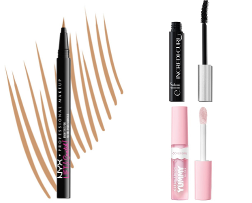 affordable makeup faves cover photo collage