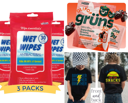 Mom Bag Must Haves For the Feral Sibling Not On the Field cover photo collage
