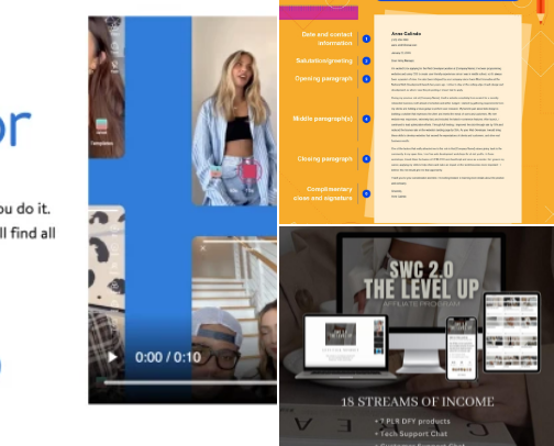 Digital products cover photo collage