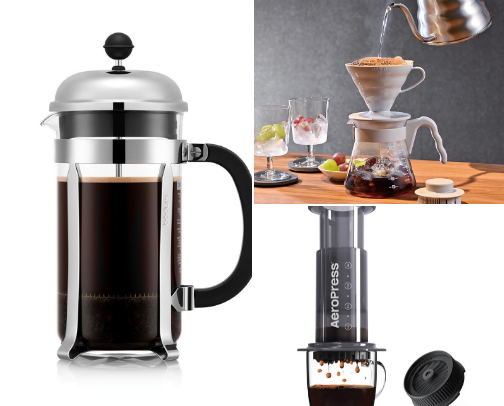 Coffee Bar Aesthetic” cover photo collage