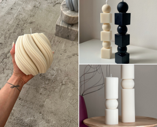 Unique Candles 🕯️ cover photo collage