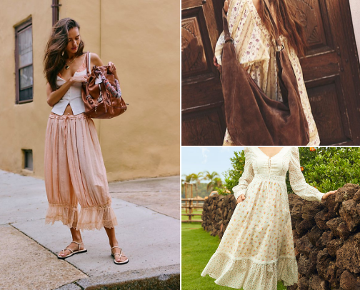Groovy clothing for a vintage vibe cover photo collage