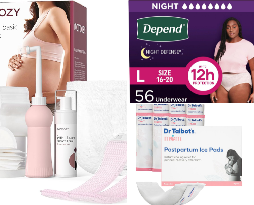 Pregnancy & Postpartum Essentials That Actually Work ✨ cover photo collage