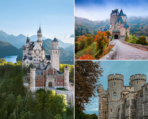 Bucket List Castles: Fairytale Fortresses That Feel Like Magic cover photo collage