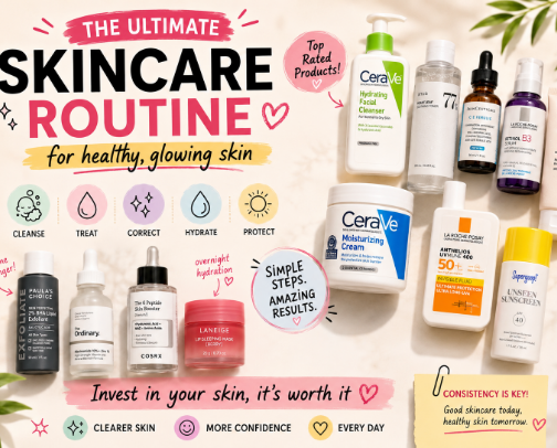 Your skincare routine should look like this🙌🏻🙄💋 Thank me later cover photo collage