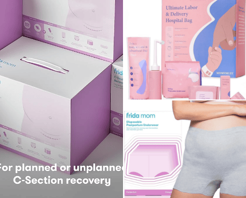 Postpartum essentials cover photo collage
