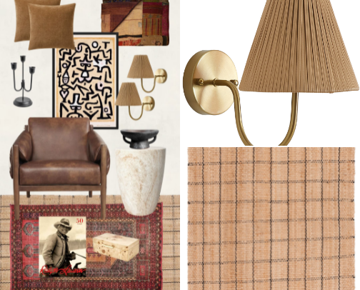 Burgundy and Beige Room with Global Accents | Rooms I Picture cover photo collage