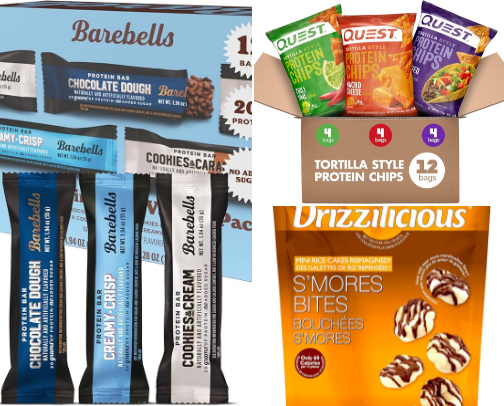 Protein Packed/Healthier-ish Snacks cover photo collage