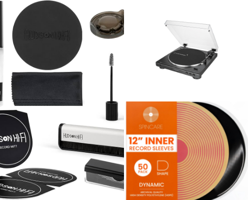 🎵 Vinyl Record & Music Essentials cover photo collage