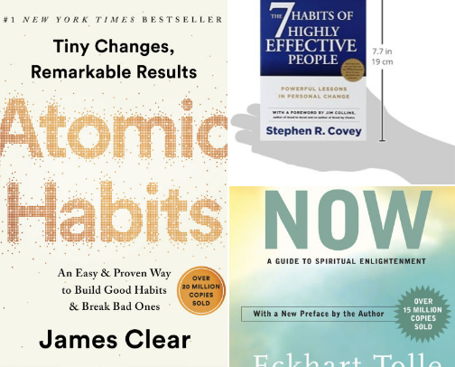 books for self - improvement cover photo collage