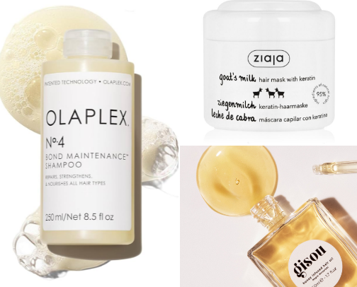 Affordable haircare products cover photo collage