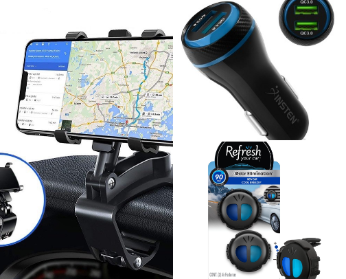 Car Essentials and Accessories cover photo collage