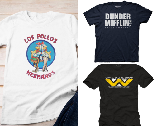 T-Shirt Fictional Brands I'd Actually Wear cover photo collage