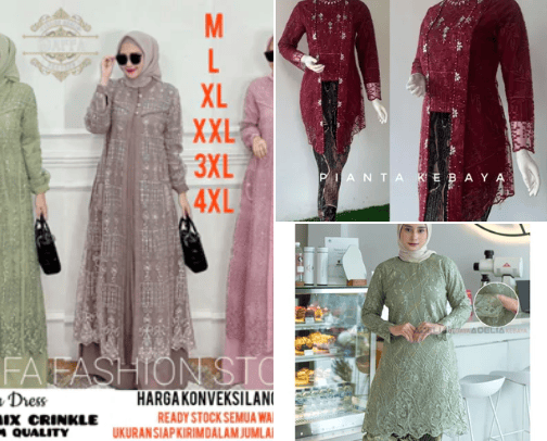 Party Dress / Dress Pesta / Gamis Kondangan cover photo collage