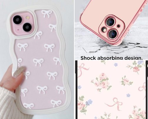I find cute phone case for aesthetic girls ✨🌼🎀🤍 cover photo collage