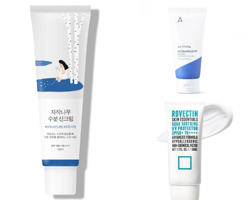 Sunscreens I love 💜 cover photo collage