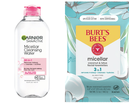 makeup removers cover photo collage