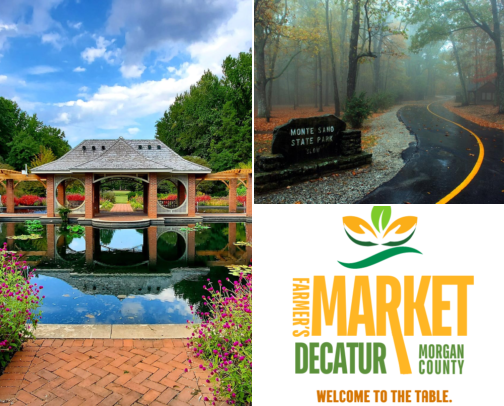 Visiting Huntsville/Decatur things to do cover photo collage