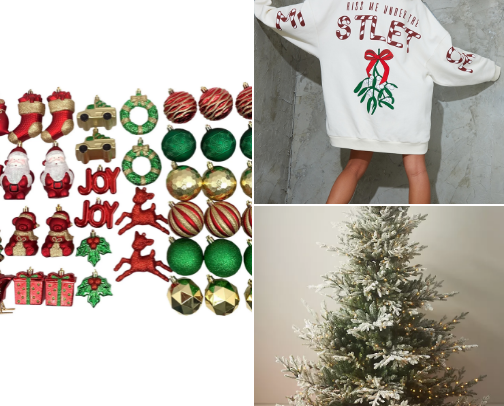 christmas decorations cover photo collage