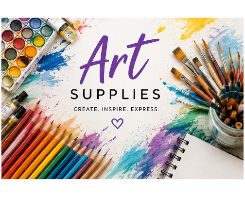 🎨 Art Supplies cover photo collage
