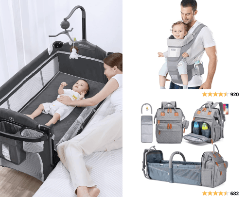 Baby must haves cover photo collage