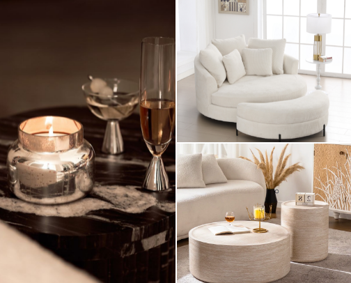 Guide to Quiet Luxury Textures for Your Living Room cover photo collage