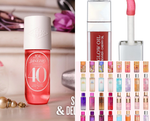 Cosmetic cover photo collage