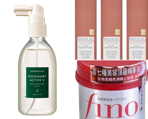 Hair products cover photo collage