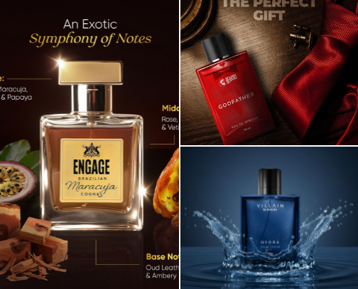 Luxury distilled into one scent. 💎 cover photo collage