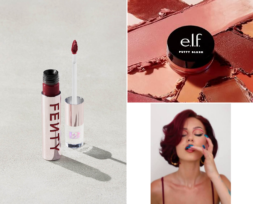 Cherry-Coded Beauty: The Ultimate Reds for Lips, Cheeks & Hair cover photo collage