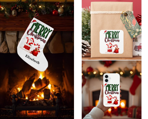 🎅 Merry Christmas by Santa Collection cover photo collage
