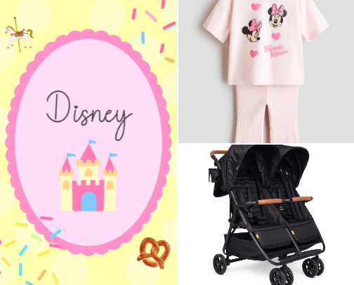 Disney with 2 kids! Outfits and helpful baby things! cover photo collage