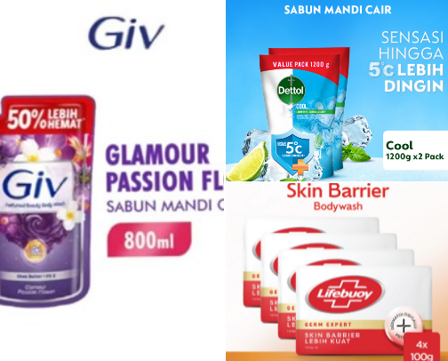 Sabun Mandi cover photo collage