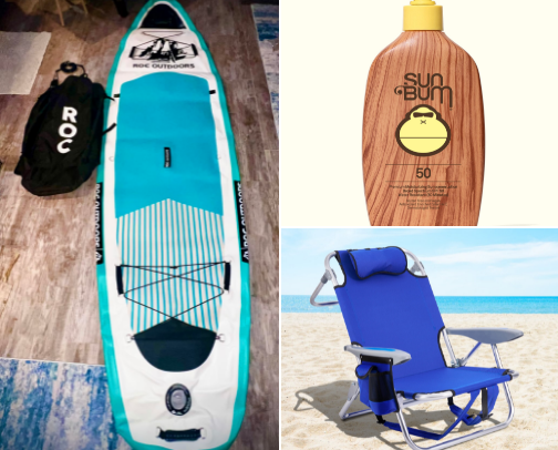 Beach Accessories cover photo collage
