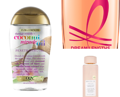 my holy grail hair routine💆🏼‍♀️ cover photo collage