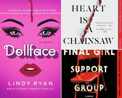 The Ultimate Slasher Fan’s Reading List: 15 Books with Scream Vibes cover photo collage