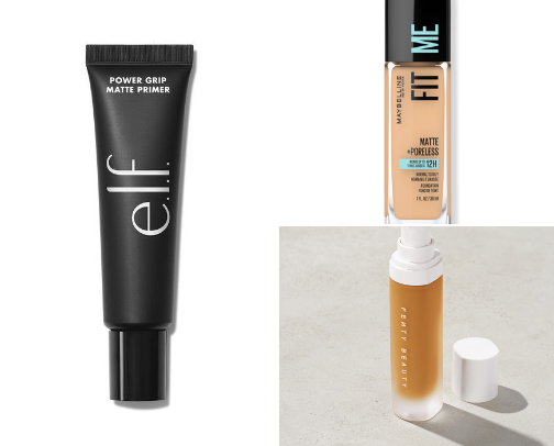 Makeup Products for Oily, Combination Skin. cover photo collage