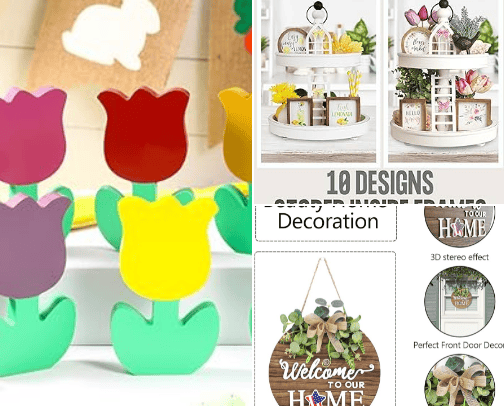 Spring Home Decor cover photo collage